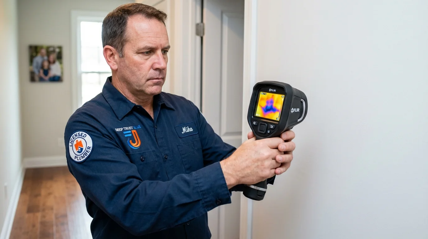 Thermal imaging leak detection by Johns Plumbing LLC in Price
